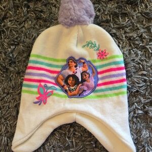 Disney White and Purple Kids Hat with Characters